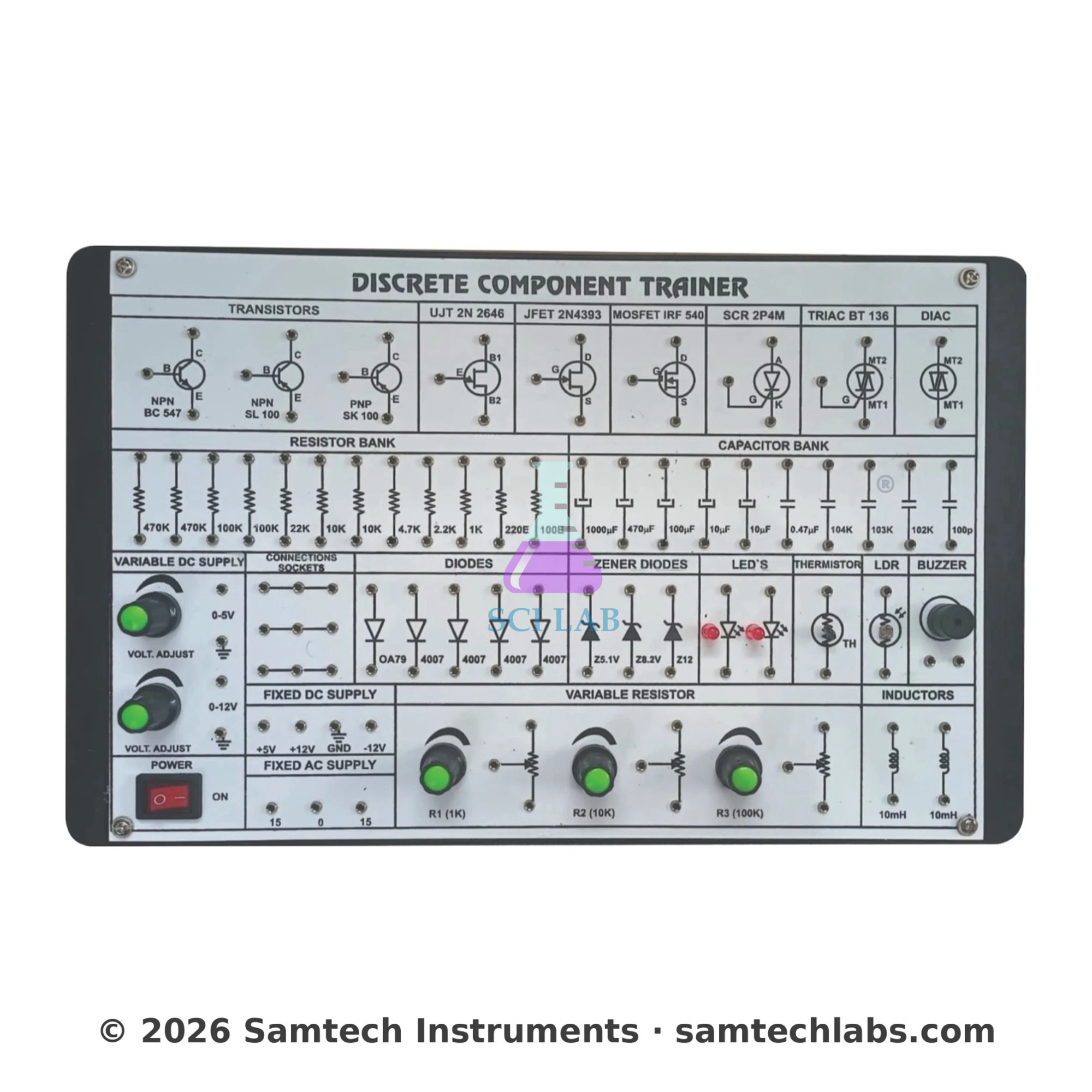 Discrete Component Trainer Circuit  Board